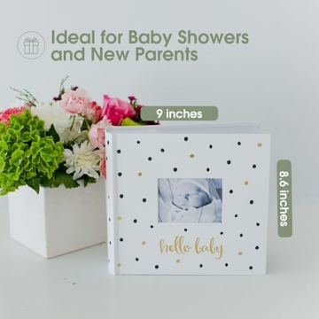 Pearhead Hello Baby Photo Album for New Parents, Holds 200 Photos