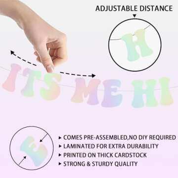 Its Me Hi Im The Birthday Girl Banner for Parties