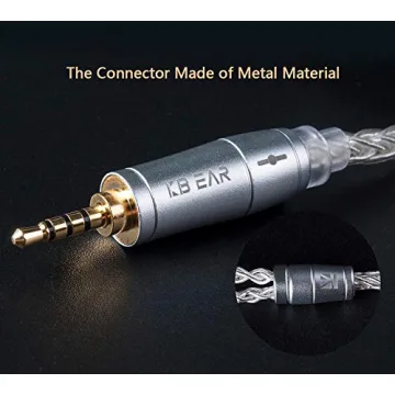 KBEAR 8 Core Silver Plated Earphone Cable for High Fidelity Audio