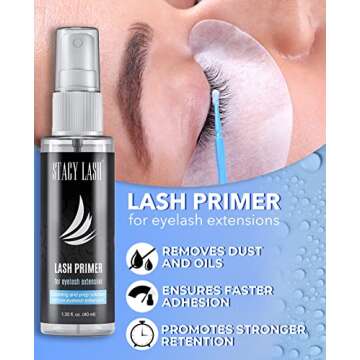 Extra Strong Eyelash Glue & Primer Bundle for Professionals