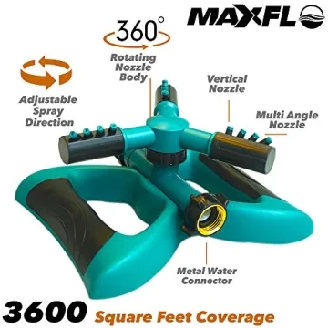 MAXFLO 360-Degree Water Sprinkler for Large Yards