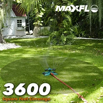 MAXFLO 360-Degree Water Sprinkler for Large Yards