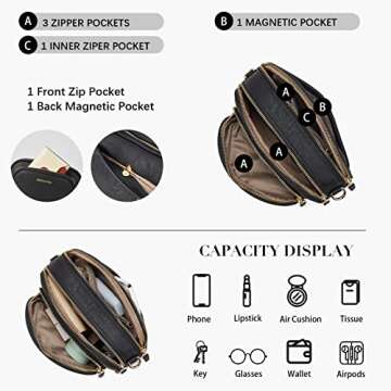 BOSTANTEN Vegan Leather Crossbody Bag for Women