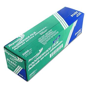 Reynolds 914SC 2000' Length x 18" Width, PVC Foodservice Wrap Film with Slide Cutter