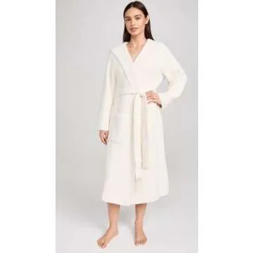 Barefoot Dreams CozyChic Ribbed Hooded Robe - Plush Luxury for All Occasions