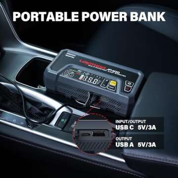 LOKITHOR JP400 Jump Starter with Air Compressor