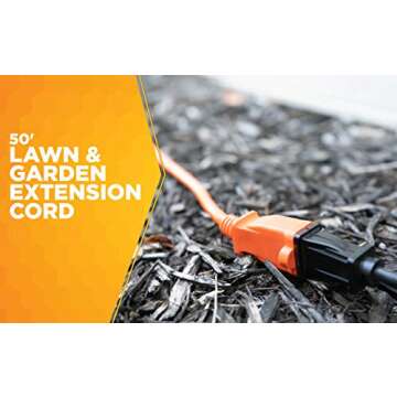 Woods 0723 16/2 SJTW General Purpose Extension Cord, Medium Duty, Ideal for Landscaping and Powering...