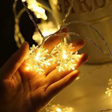 MILEXING Snowflake String Lights for Festive Celebrations