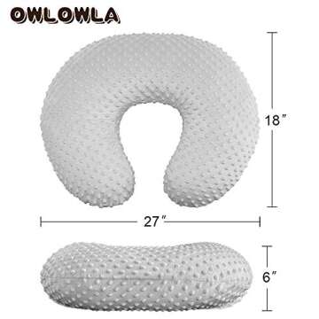 OWLOWLA Minky Nursing Cover for Comfy Breastfeeding
