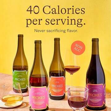 Proxies Non-Alcoholic Wine Alternative Starter Trio Set 3-Pack (1 Blanc Slate, 1 Gold Crush, 1 Red Ember) | Low Sugar, Low Calorie, Vegan, Gluten-Free | Alcohol-Free Wine, 750mL bottles