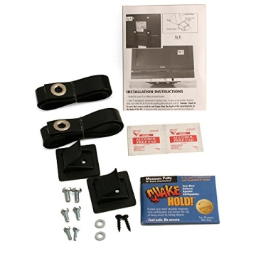 QuakeHOLD! TV Safety Straps for Earthquake Protection
