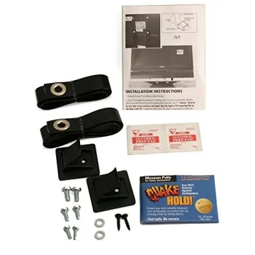 QuakeHOLD! TV Safety Straps for Earthquake Protection