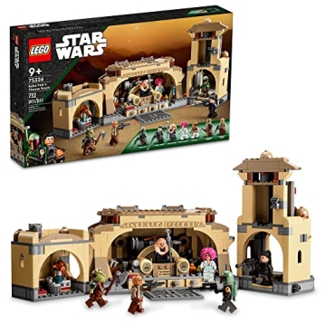 LEGO Star Wars Boba Fett’s Throne Room Building Kit 75326, with Jabba The Hutt Palace and 7 Minifi...
