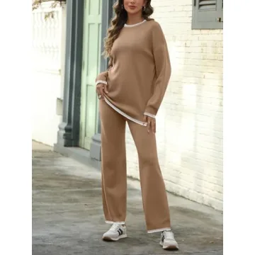 LILLUSORY Womens Lounge Sets Soft Knit Comfy Outfits