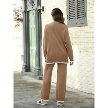 LILLUSORY Womens Lounge Sets Soft Knit Comfy Outfits