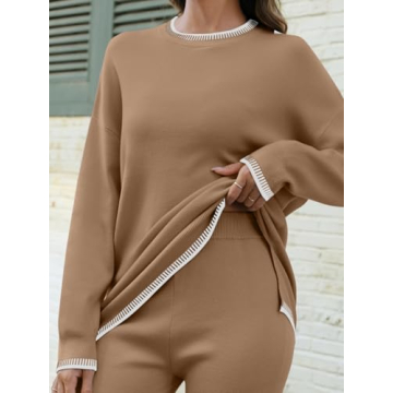 LILLUSORY Womens Lounge Sets Soft Knit Comfy Outfits