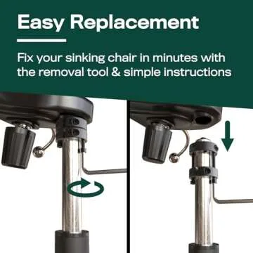 Office Chair Cylinder Replacement with Tools and Warranty