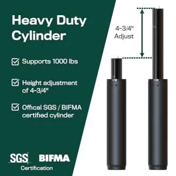 Office Chair Cylinder Replacement with Tools and Warranty