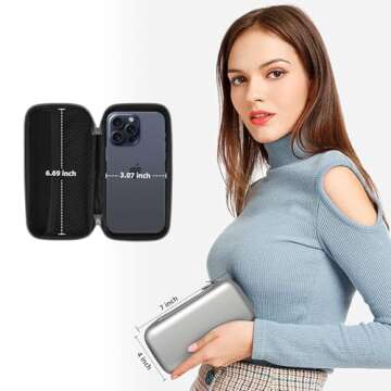 iMangoo Shockproof Carrying Charger Case Hard Protective EVA Impact Resistant Power Bank Pouch Small...