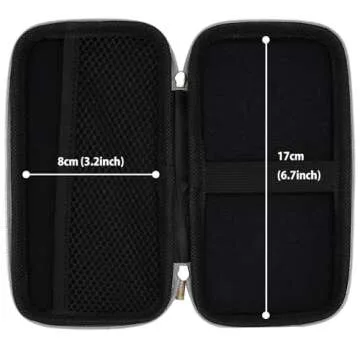 iMangoo Shockproof Carrying Charger Case Hard Protective EVA Impact Resistant Power Bank Pouch Small Electronics Organizer Cable Accessory Travel Essentials for Women, Size 6.5''x3.2''x1'',Silver