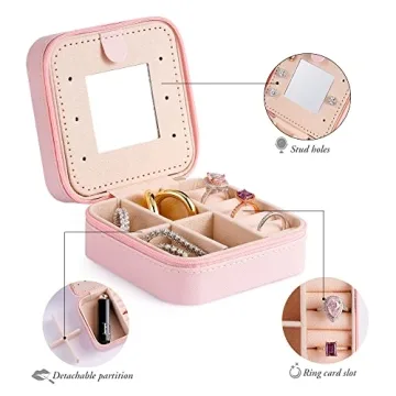 Stylish Yqljew Travel Jewelry Case for Gifts and Travel