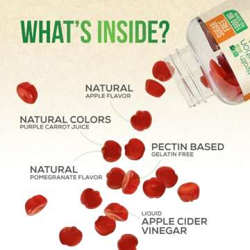 Vegan Apple Cider Vinegar Gummies 1000mg | Sugar-Free and Tasty