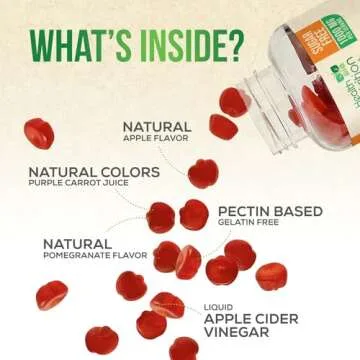 Vegan Apple Cider Vinegar Gummies 1000mg | Sugar-Free and Tasty