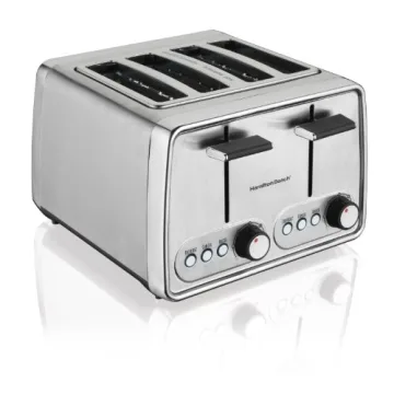 Hamilton Beach 4 Slice Toaster with Bagel Setting for Perfect Toasting