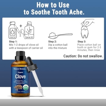 Organic Clove Oil - Pure Essential Oil for Pain Relief and Relaxation