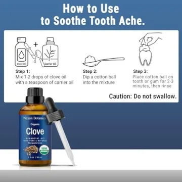 Organic Clove Oil - Pure Essential Oil for Pain Relief and Relaxation