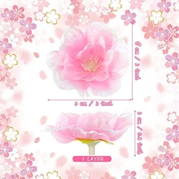 100 Pcs Cherry Blossom Petals for Events and Crafts