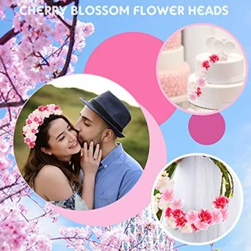 100 Pcs Cherry Blossom Petals for Events and Crafts