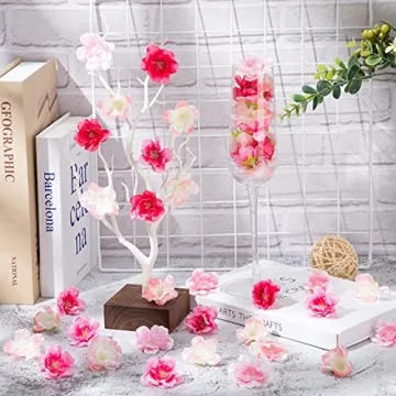 100 Pcs Cherry Blossom Petals for Events and Crafts