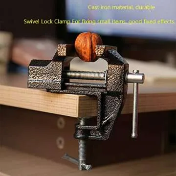 Compact 2.4" Mini Table Clamp for Crafts & Repairs