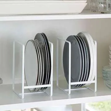Yamazaki Home Tower Plate Rack for Stylish Kitchen Organization