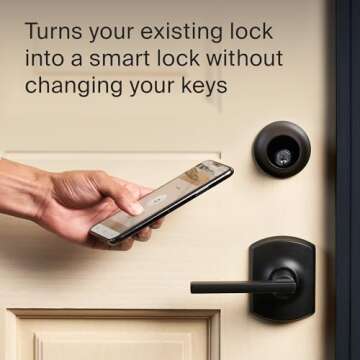 Level Bolt Smart Deadbolt - Make Your Lock Smart & Keep Your Existing Hardware and Keys - Keyless En...