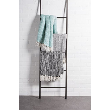 DII Cotton Basket Weave Throw - Stylish & Durable Indoor/Outdoor Blanket