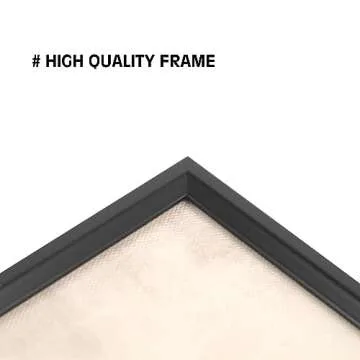ArtbyHannah Black Framed Canvas Art Set for Modern Decor