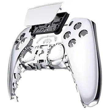 eXtremeRate Chrome Silver PS5 Controller Custom Shell