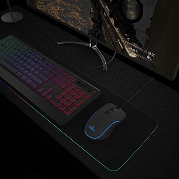 Fiodio Wired Gaming Mouse with RGB Lighting and DPI Control