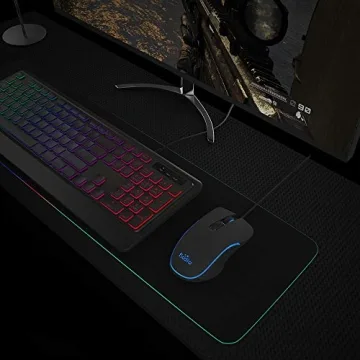 Fiodio Wired Gaming Mouse with RGB Lighting and DPI Control