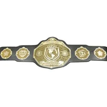 Undisputed Belts World Championship Belt - Custom Banner Text and Color Options - 2 Day Production