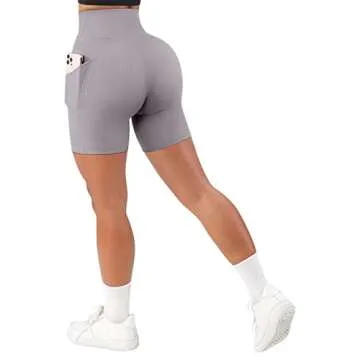 SUUKSESS Women's High Waisted Workout Shorts for Comfort