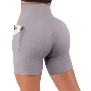 SUUKSESS Women's High Waisted Workout Shorts for Comfort