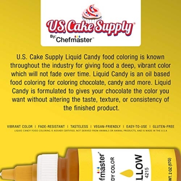 U.S. Cake Supply Yellow Candy Food Color for Confections