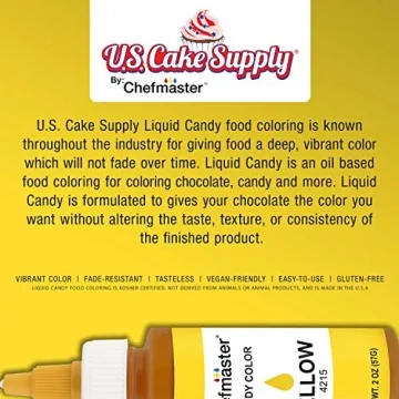 U.S. Cake Supply Yellow Candy Food Color for Confections