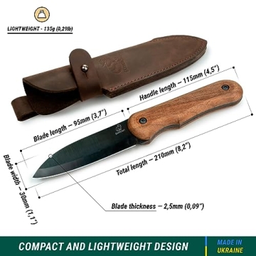 BeaverCraft Bushcraft Knife for Camping & Survival