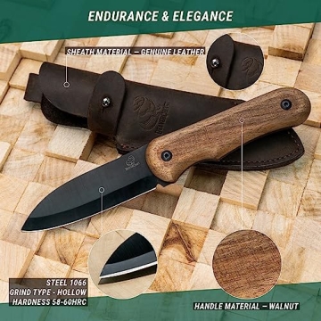 BeaverCraft Bushcraft Knife for Camping & Survival
