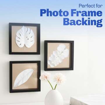Versatile Chipboard Sheets for Crafting and Framing 100 Pack