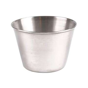 Artcome 14 Pack Durable Stainless Steel Sauce Cups - Perfect for Condiments